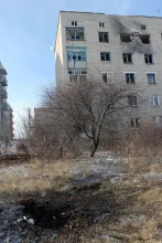Будни Новороссии: руины  Кировска после обстрела украинскими "Градами"_0