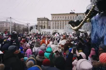 Встреча с Дедом Морозом на площади Ленина_3