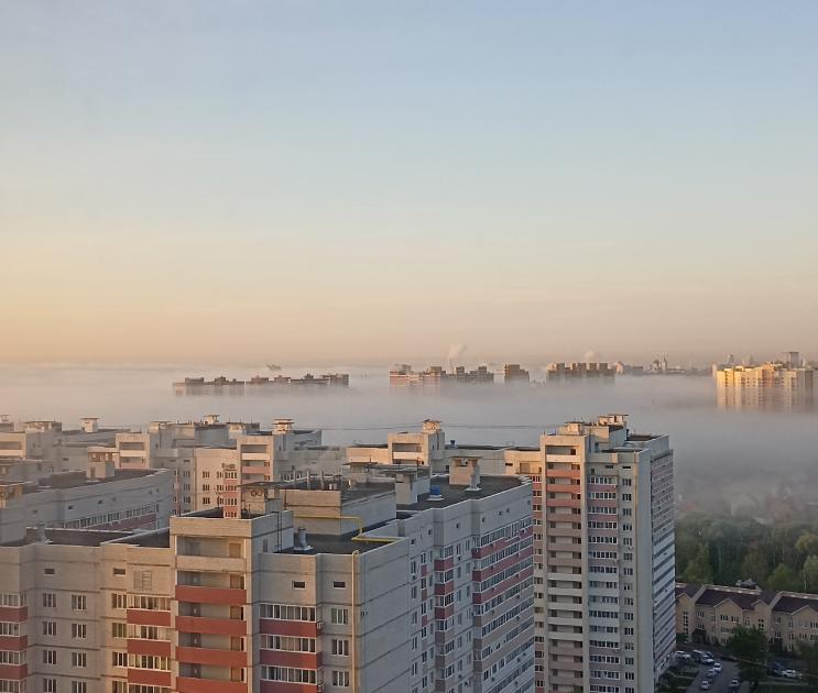 Воронеж в среду утром накрыл густой туман: фотографии